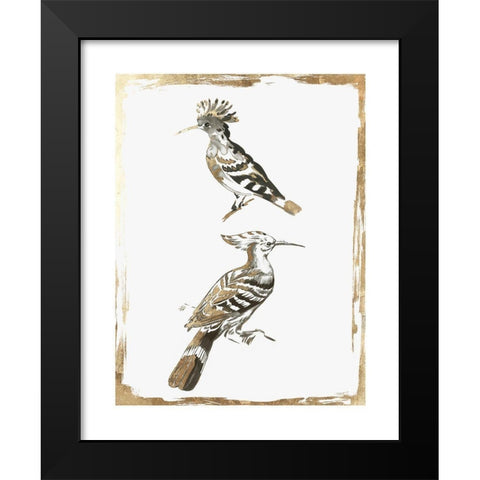 Perched Birds  Black Modern Wood Framed Art Print by Wilson, Aimee