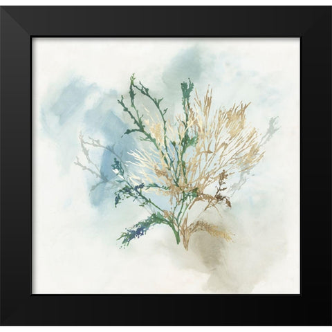 Green Coral II  Black Modern Wood Framed Art Print by Wilson, Aimee