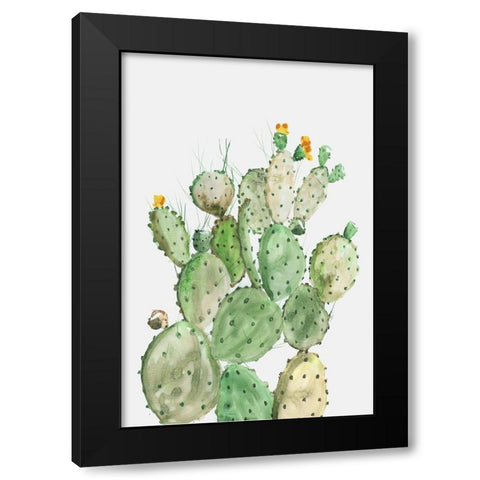 Sunny Cactus  Black Modern Wood Framed Art Print by Wilson, Aimee