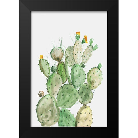 Sunny Cactus  Black Modern Wood Framed Art Print by Wilson, Aimee