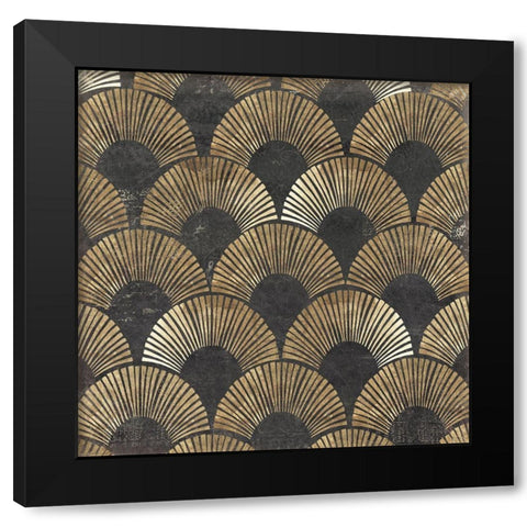 Golden Art Deco II  Black Modern Wood Framed Art Print by Wilson, Aimee