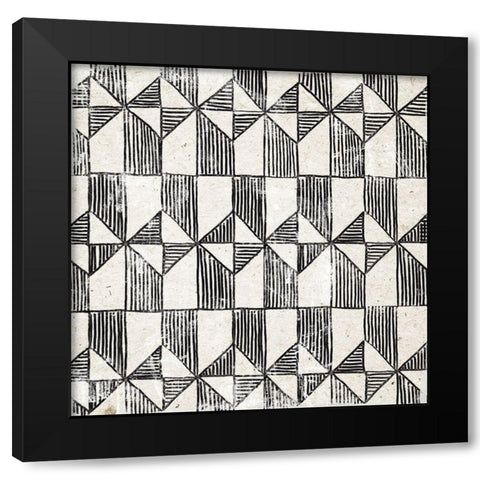 White Art Deco I  Black Modern Wood Framed Art Print by Wilson, Aimee