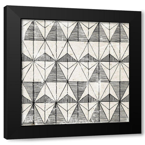 White Art Deco II  Black Modern Wood Framed Art Print with Double Matting by Wilson, Aimee