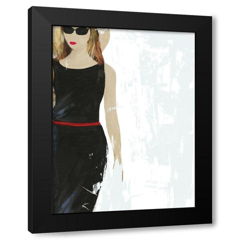 Silent Charm Black Modern Wood Framed Art Print with Double Matting by Wilson, Aimee