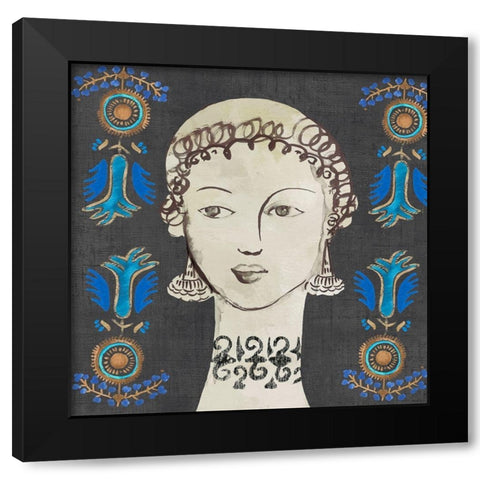 Astrea Black Modern Wood Framed Art Print with Double Matting by Wilson, Aimee