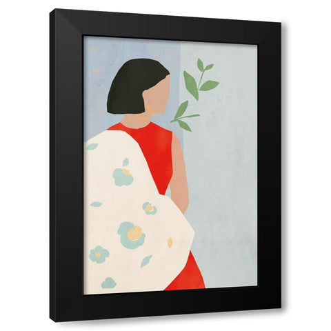 Margarita Black Modern Wood Framed Art Print with Double Matting by Wilson, Aimee