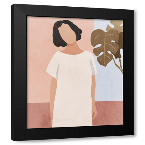 Standing in the Calm Black Modern Wood Framed Art Print with Double Matting by Wilson, Aimee