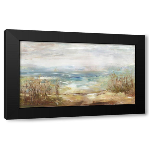 Parting Shores Black Modern Wood Framed Art Print with Double Matting by Wilson, Aimee