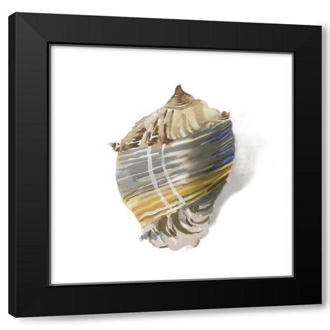 Shell Ashore  Black Modern Wood Framed Art Print with Double Matting by Wilson, Aimee