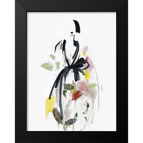 Fashion Flowers I  Black Modern Wood Framed Art Print by Wilson, Aimee