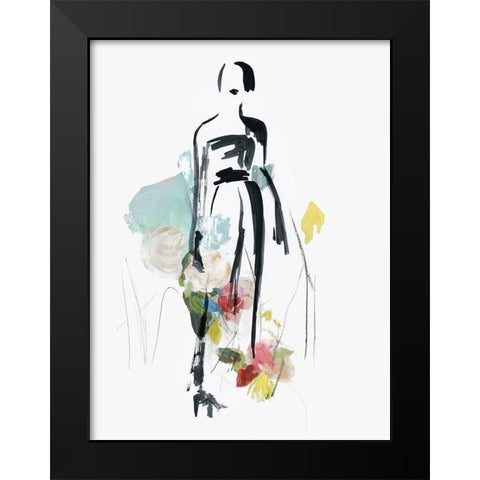 Fashion Flowers III Black Modern Wood Framed Art Print by Wilson, Aimee