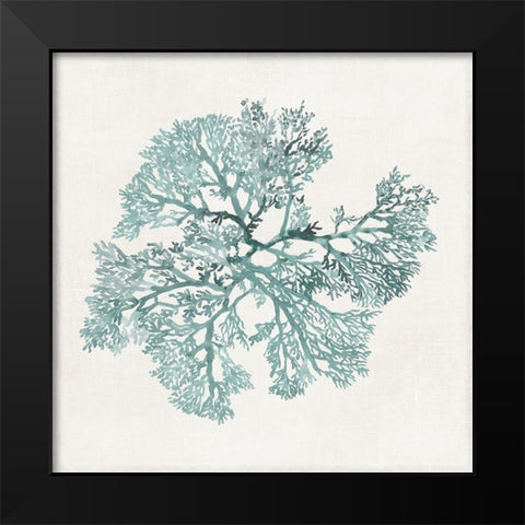 Teal Coral II Black Modern Wood Framed Art Print by Wilson, Aimee