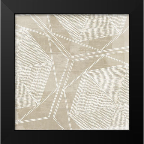 Woven Linen I  Black Modern Wood Framed Art Print by Wilson, Aimee