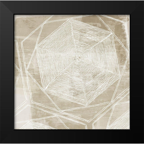 Woven Linen II Black Modern Wood Framed Art Print by Wilson, Aimee