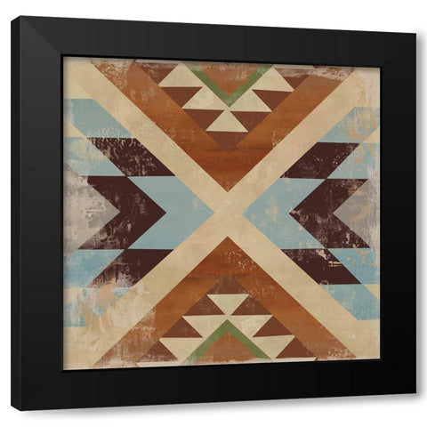 Navajo Tile I  Black Modern Wood Framed Art Print by Wilson, Aimee