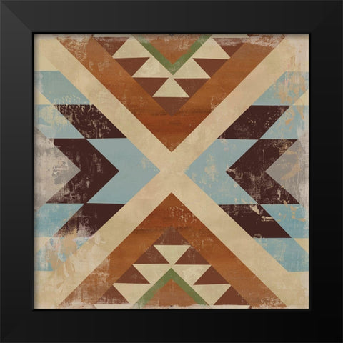 Navajo Tile I  Black Modern Wood Framed Art Print by Wilson, Aimee