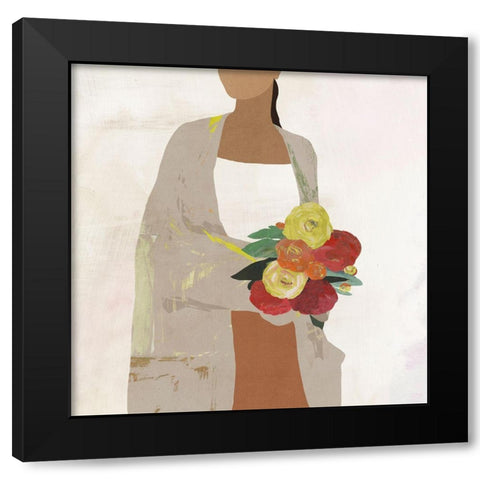 Flowers for You II Black Modern Wood Framed Art Print by Wilson, Aimee