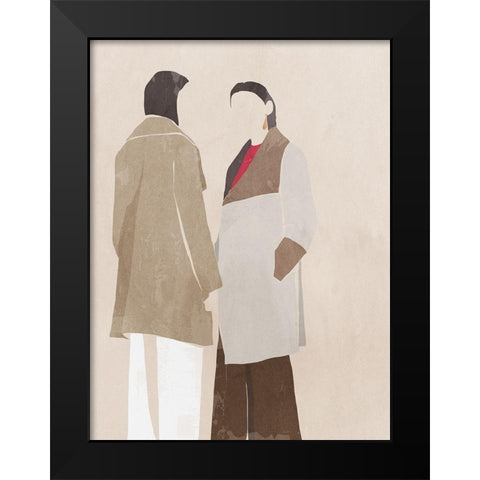 Woman in Scarf II Black Modern Wood Framed Art Print by Wilson, Aimee