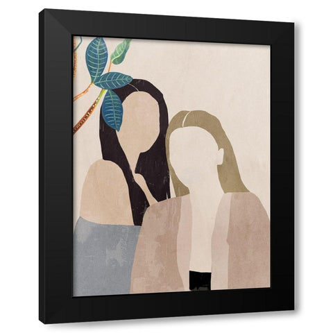 Lush Leaves I  Black Modern Wood Framed Art Print with Double Matting by Wilson, Aimee