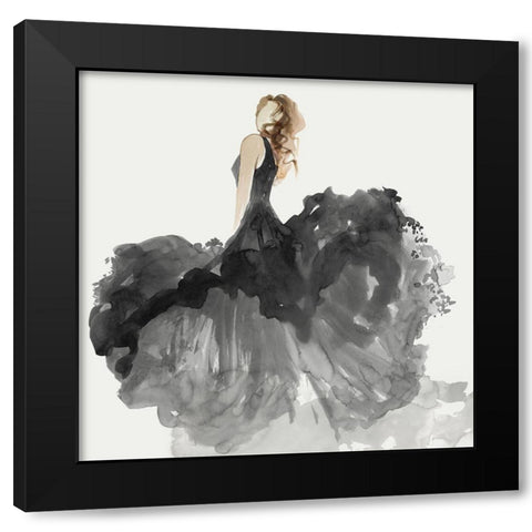 Woman in Black Dress II  Black Modern Wood Framed Art Print by Wilson, Aimee