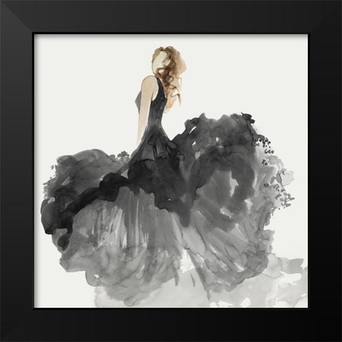 Woman in Black Dress II  Black Modern Wood Framed Art Print by Wilson, Aimee