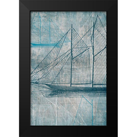 Danielas Sailboat III Black Modern Wood Framed Art Print by Wilson, Aimee