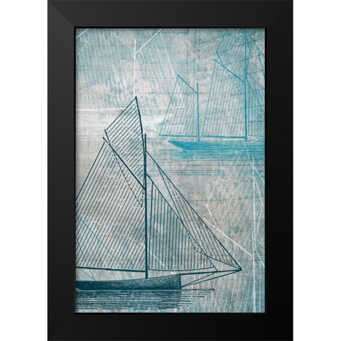 Danielas Sailboat IV Black Modern Wood Framed Art Print by Wilson, Aimee