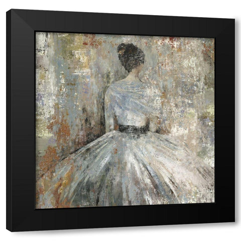 In Waiting Black Modern Wood Framed Art Print with Double Matting by Wilson, Aimee