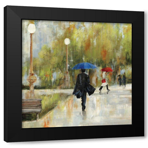 I Will be There I Black Modern Wood Framed Art Print with Double Matting by Wilson, Aimee