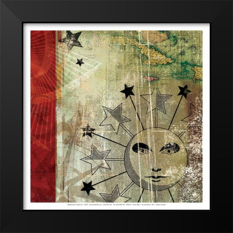 Sun and Moon II - Mini Black Modern Wood Framed Art Print by Wilson, Aimee