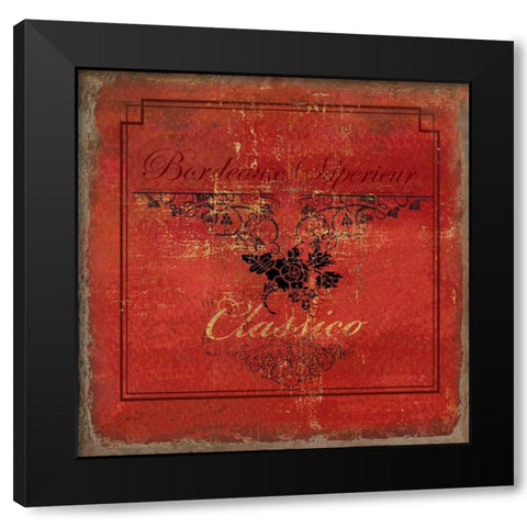 Vino II - Mini Black Modern Wood Framed Art Print by Wilson, Aimee