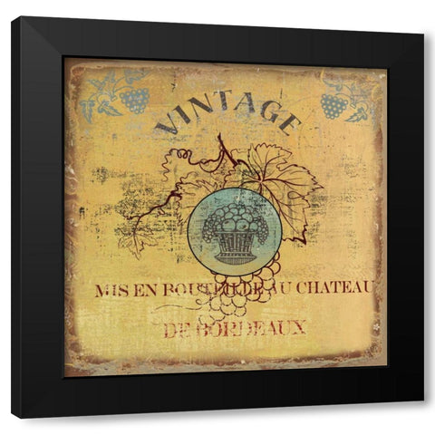 Vino IV- Mini Black Modern Wood Framed Art Print with Double Matting by Wilson, Aimee