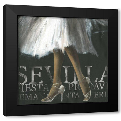 Sevilla Black Modern Wood Framed Art Print by Wilson, Aimee