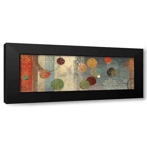 Mosaic Circles II Black Modern Wood Framed Art Print with Double Matting by Wilson, Aimee