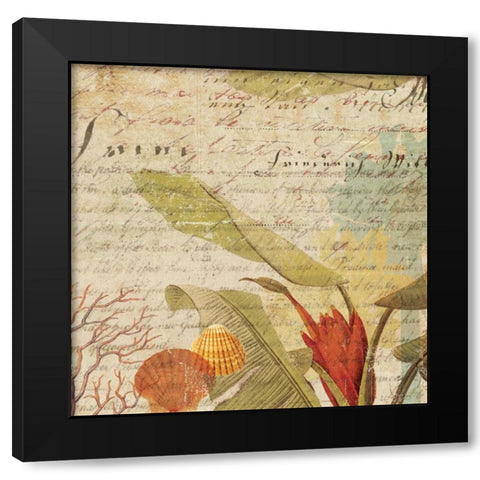 Palms I - Mini Black Modern Wood Framed Art Print with Double Matting by Wilson, Aimee