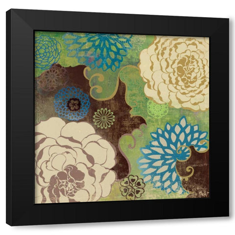 Silk I Black Modern Wood Framed Art Print with Double Matting by Wilson, Aimee