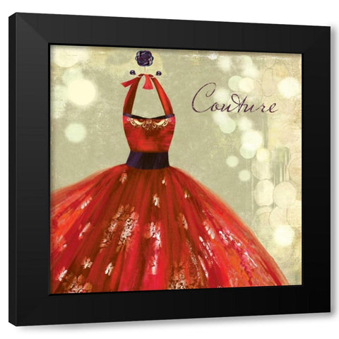 Couture - Mini Black Modern Wood Framed Art Print with Double Matting by Wilson, Aimee