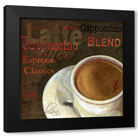 Capuccino - Mini Black Modern Wood Framed Art Print with Double Matting by Wilson, Aimee