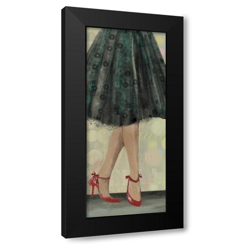 Lets Dance I Black Modern Wood Framed Art Print by Wilson, Aimee