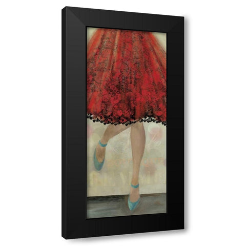 Lets Dance II Black Modern Wood Framed Art Print by Wilson, Aimee