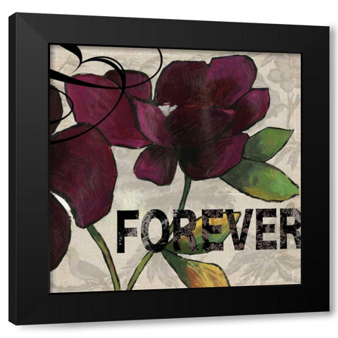 Forever - Mini Black Modern Wood Framed Art Print with Double Matting by Wilson, Aimee