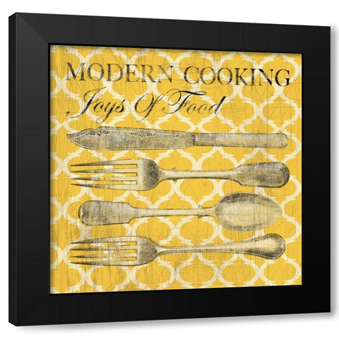 Modern Cooking - Mini Black Modern Wood Framed Art Print by Wilson, Aimee