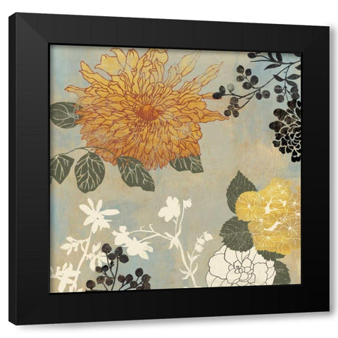 Grace Flowers I Black Modern Wood Framed Art Print by Wilson, Aimee