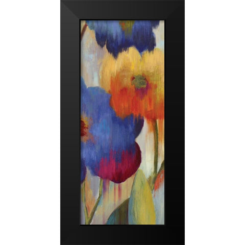 Jardin Ikat I - Mini Black Modern Wood Framed Art Print by Wilson, Aimee