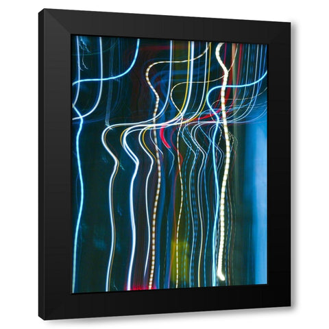 Stems I Black Modern Wood Framed Art Print with Double Matting by Cooke, William