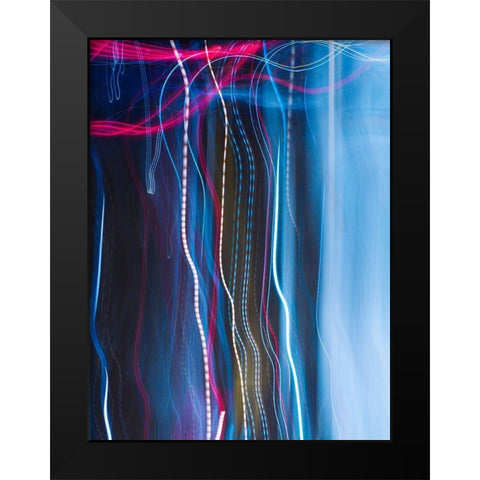 Stems II Black Modern Wood Framed Art Print by Cooke, William