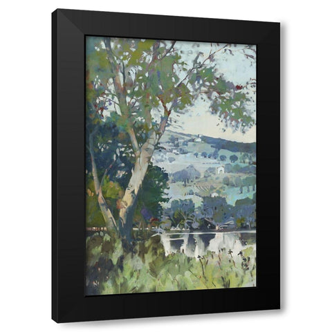 Lemon Landscape I Black Modern Wood Framed Art Print by Wilde, Susan