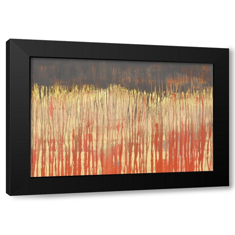 Pink Landscape II Black Modern Wood Framed Art Print by Wilde, Susan