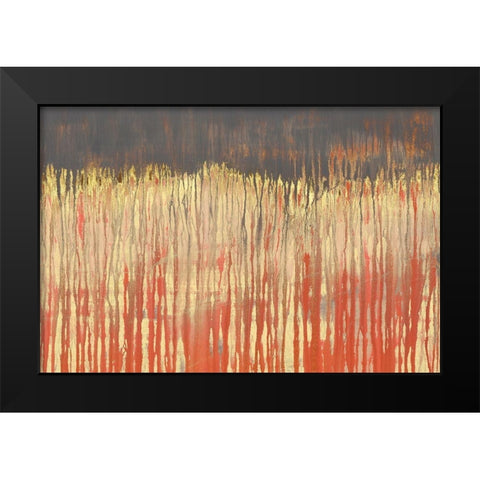 Pink Landscape II Black Modern Wood Framed Art Print by Wilde, Susan