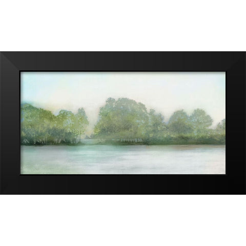 Lakeshore Black Modern Wood Framed Art Print by Wilde, Susan